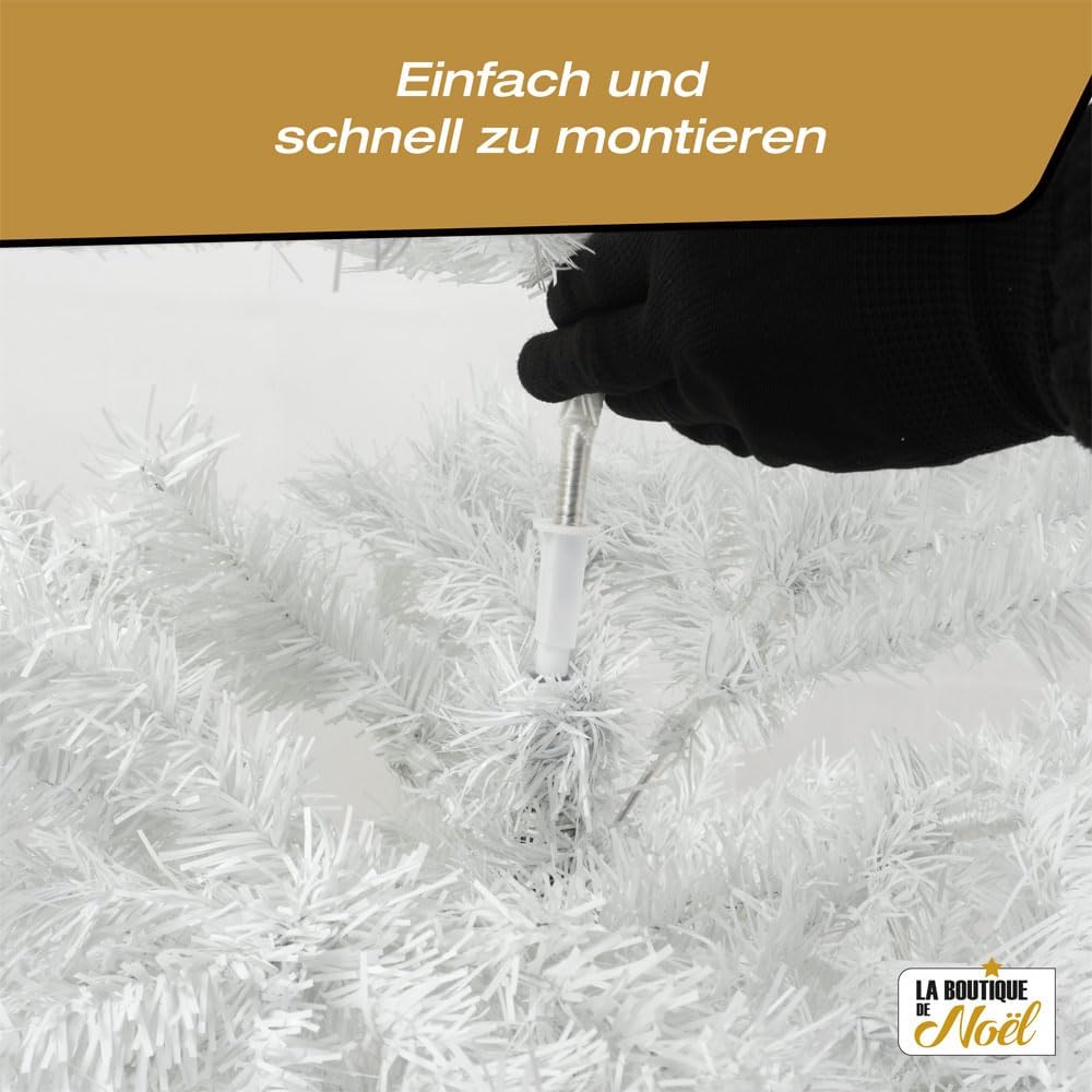 Künstlicher Weihnachtsbaum 90 cm bis 3 m weiss 150 cm 150 cm Weiss, 150 cm Weiß