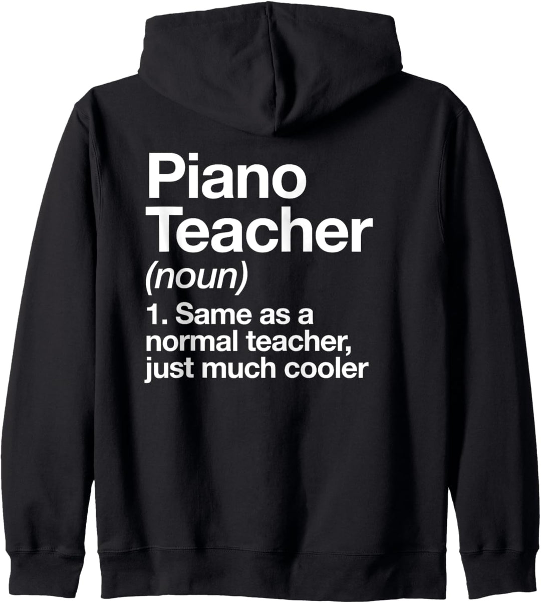 Klavierlehrer Definition Lustiger Musiker Kapuzenjacke