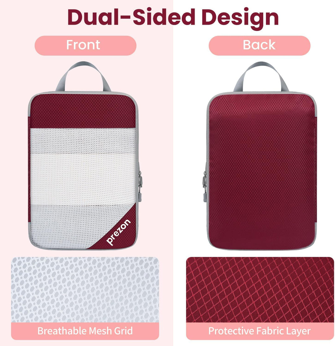 6 Set Kompressions-Packwürfel, Durchsichtiges Design, Platzsparend, Leicht, Massgeschneidertes Katio