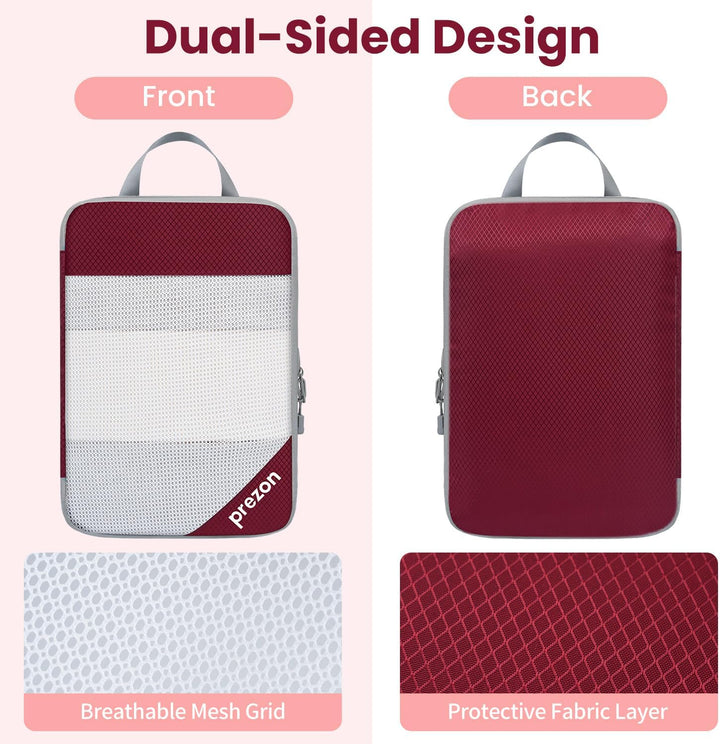 6 Set Kompressions-Packwürfel, Durchsichtiges Design, Platzsparend, Leicht, Massgeschneidertes Katio
