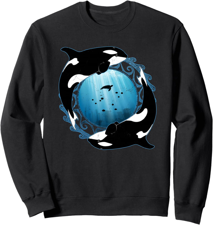 Süsser Orca Killerwal Orca Zwillinge Sweatshirt