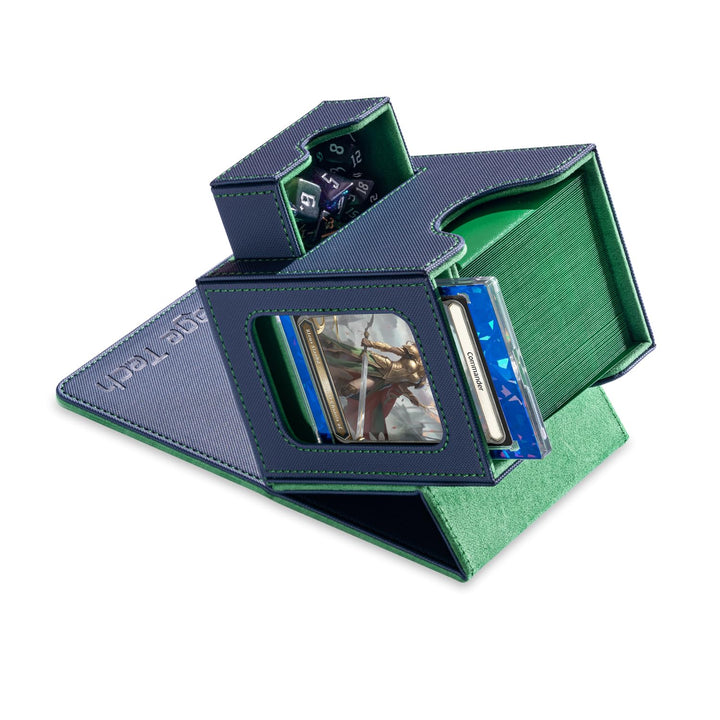 Commander Deck Box für MTG - Patentiertes Design, Commander-Vitrine, Passend für 100 Double-Sleeve-K