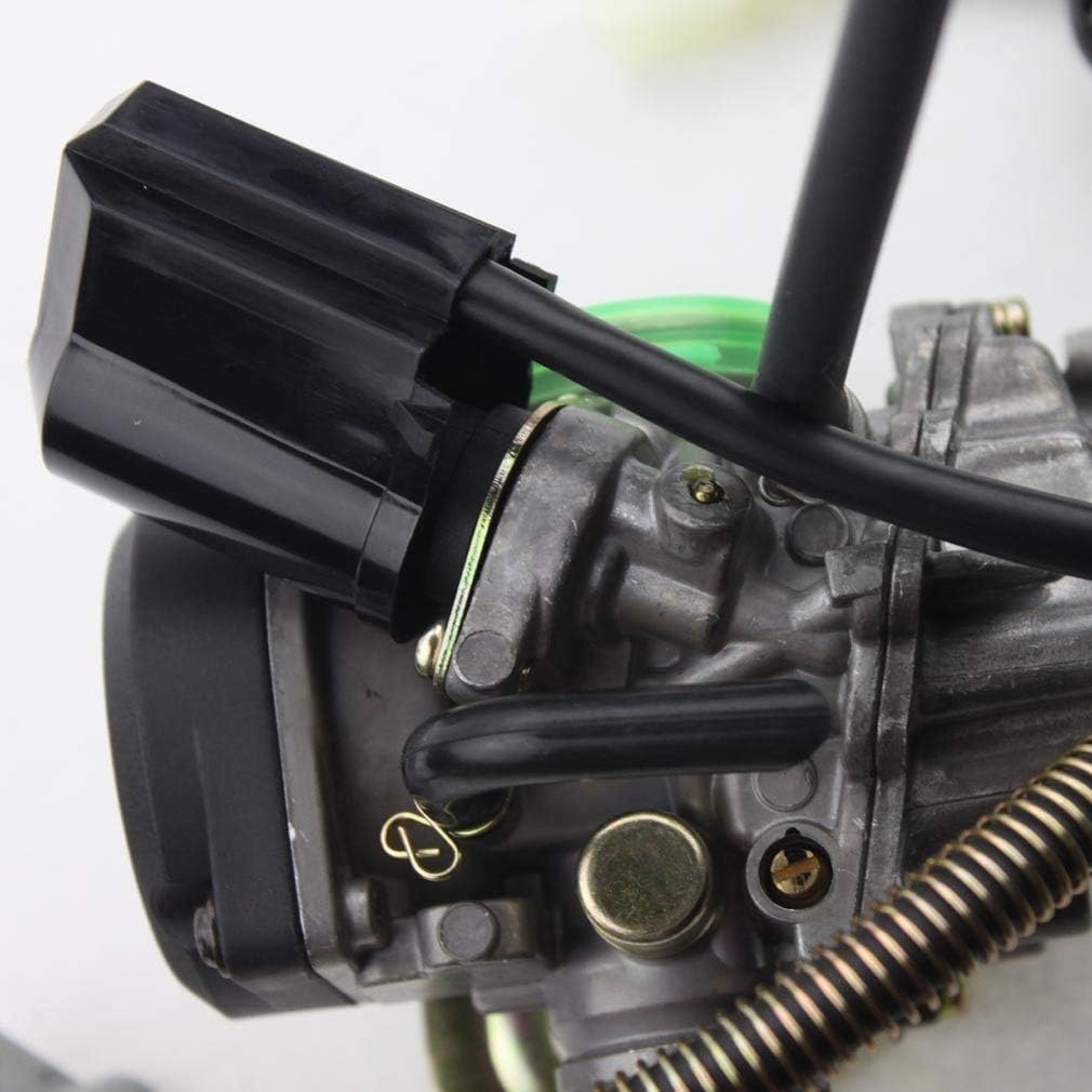GOOFIT pd18j 18 mm Vergaser Carb mit Pumpe Accelerator Ersatz für GY6 50 cc 139QMB Scooter Mofa