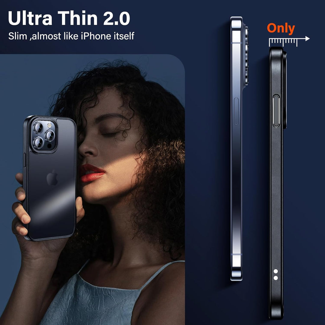 UniqueMe für iPhone 15 Pro Max Hülle, 5-in-1-Set Handyhülle für iPhone 15 Pro Max Case Rundumschutz