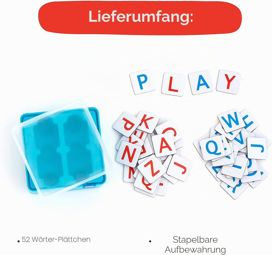 Osmo Geniale Wörter – Alter 6–10 Jahre – Interaktive Buchstabenerkennung, Telefonie, Sichtwörter & R