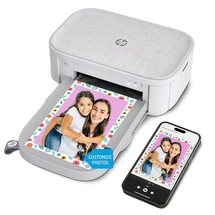 HP Sprocket Studio Plus WLAN-Drucker – Druckt 4x6-Zoll-Fotos drahtlos von Ihrem iOS- und Android-Ger