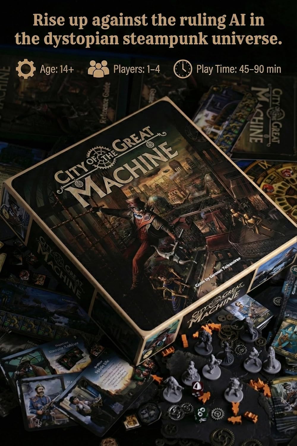 Crowd Games - City of The Great Machine - Brettspiel - Ab 14 Jahren - 1-4 Spieler - Englische Versio