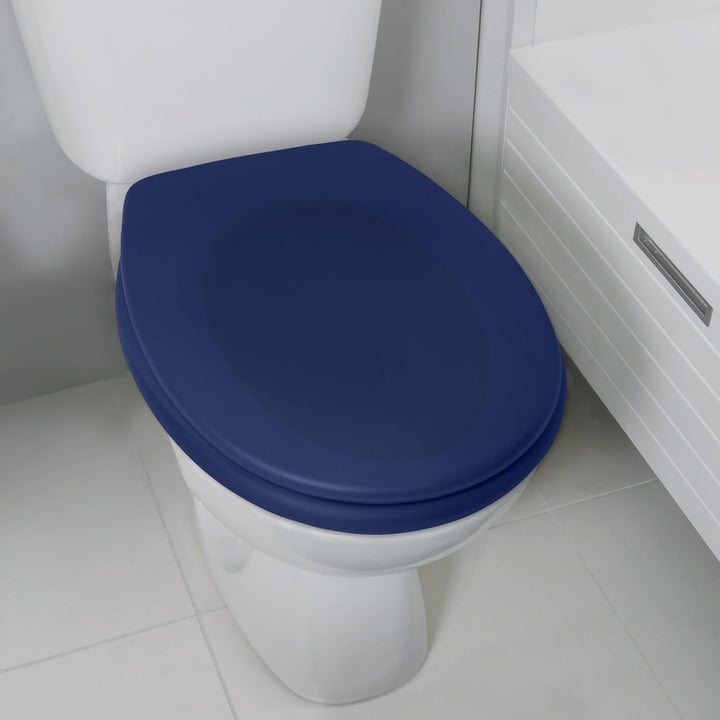 Spirella Premium Toilettendeckel oval Klodeckel mit matten Finish und Softclose Absenkautomatik. Ant