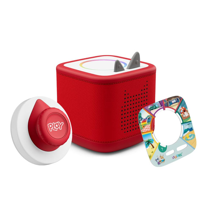 tonies Toniebox 2 Tonieplay Bundle Incl. 1 Tonieplay Spiel + Controller: Lalalinos, Rot, Audioplayer