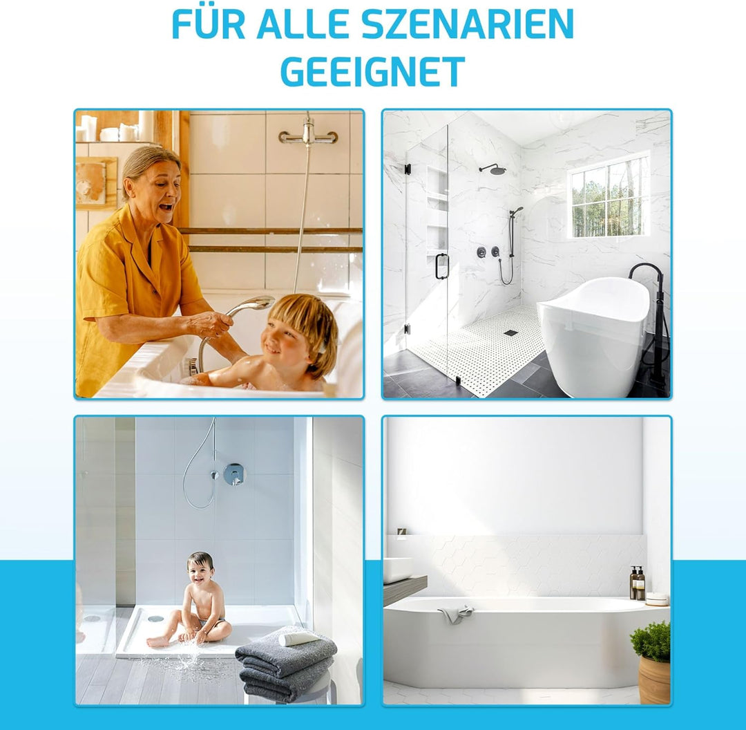 Ablaufgarnitur für Badewanne & Duschwanne 1 1/2 Zoll – Click Clack/Pop-Up Ventil aus Messing Chrom –