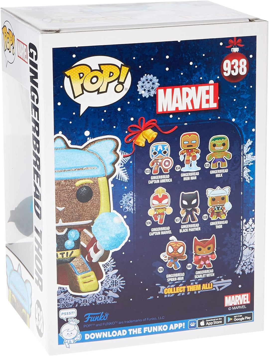 POP Pop Marvel Thor Lebkuchenmann Diamant-Glitzer #938 Exclusive Special Edition Pop Figuren Marvel
