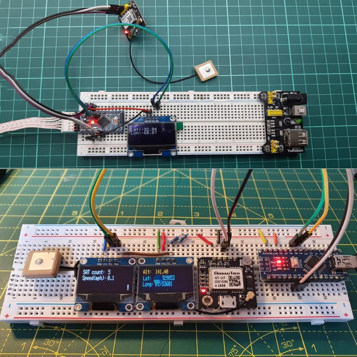 Geekstory GT-U7 GPS Modul GPS-Empfänger Navigationssatellit mit EEPROM Kompatibel mit 6M 51 Mikrocon