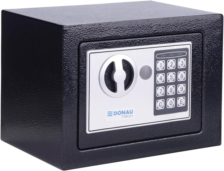 DONAU TECH Digitaler Mini Tresor 4,6L / 23 x 17 x 17 cm/Manuell-digitaler Elektronischer Safe Klein