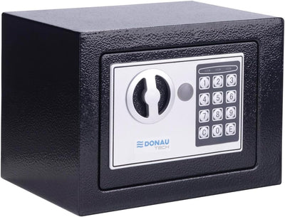 DONAU TECH Digitaler Mini Tresor 4,6L / 23 x 17 x 17 cm/Manuell-digitaler Elektronischer Safe Klein