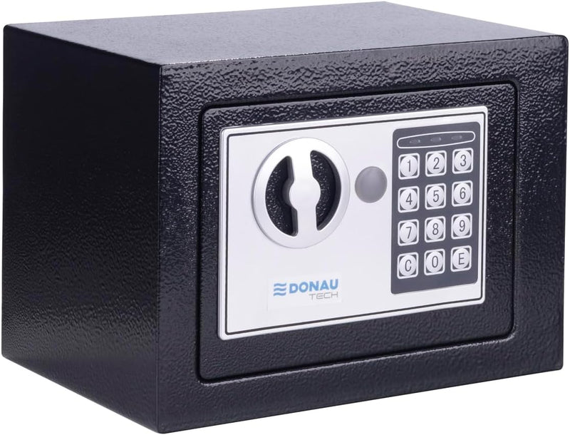 DONAU TECH Digitaler Mini Tresor 4,6L / 23 x 17 x 17 cm/Manuell-digitaler Elektronischer Safe Klein