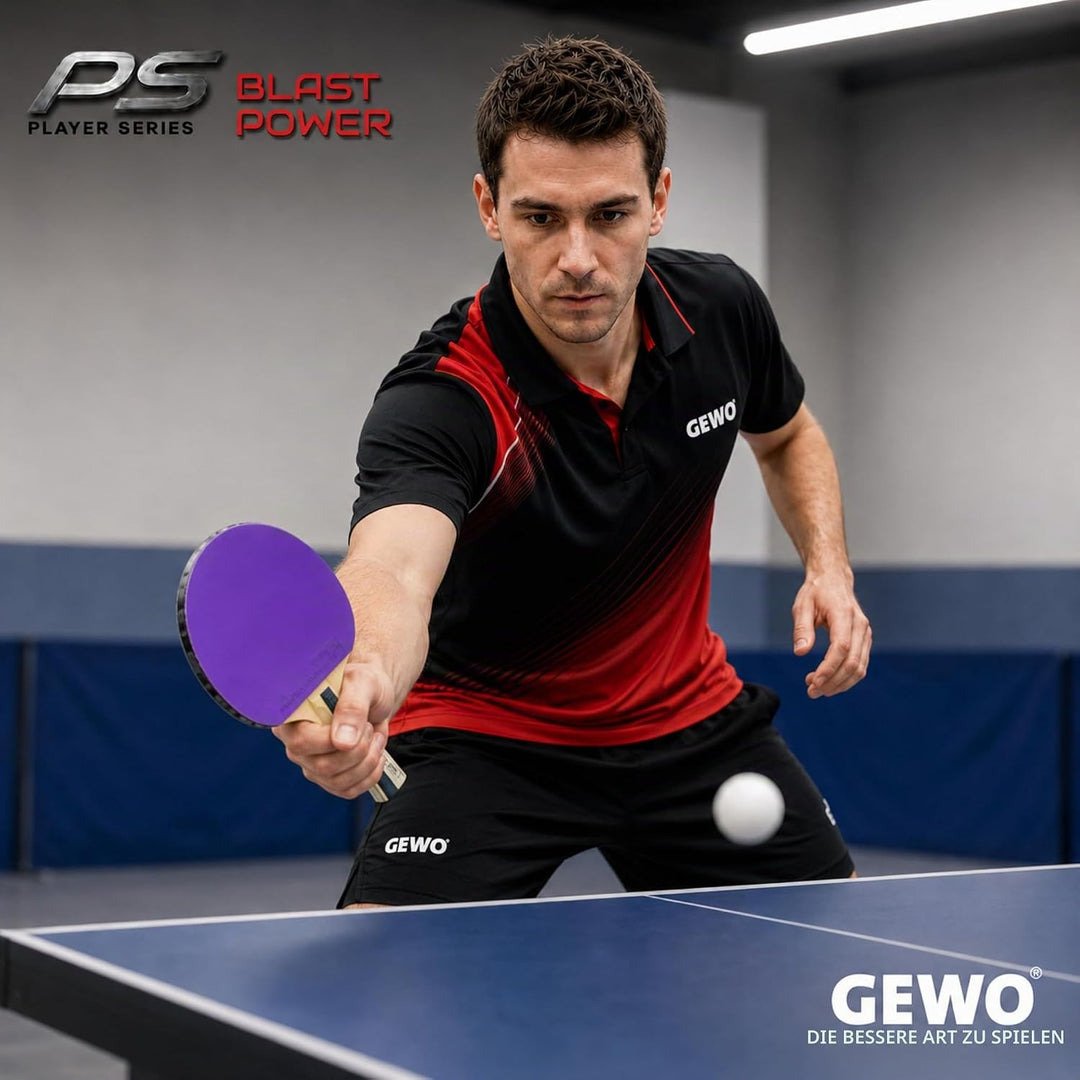 GEWO PS Blast Power Tischtennisschläger - ITTF genehmigter Profi-Tischtennisschläger, Allroundschläg