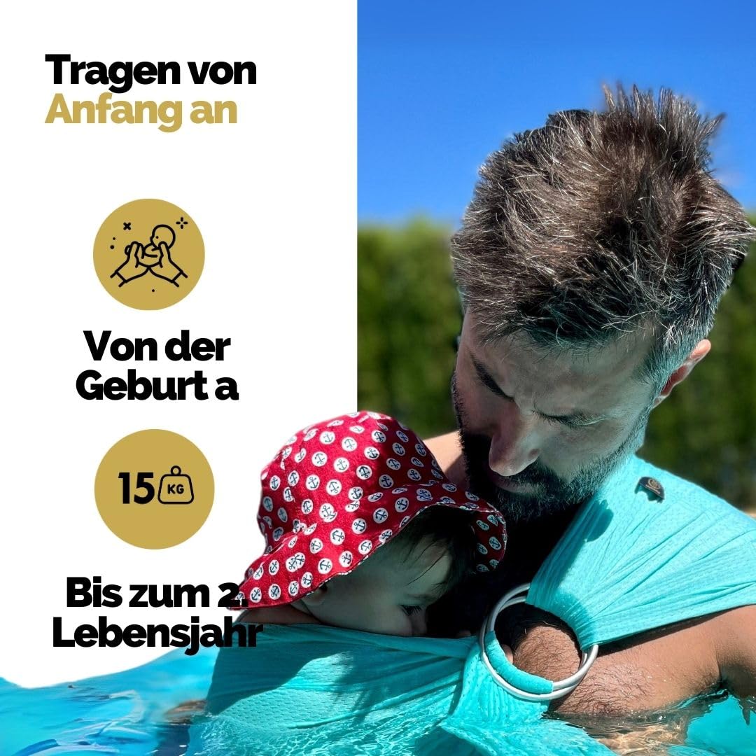 Amarsupiel | Baby-Wasserträger | Baby Wasser Schultergurt | Ultraschnell trocknende | Ergonomische B