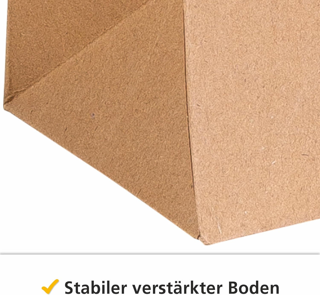 HEKU 24er Set Hochwertige Geschenktaschen aus Papier, Stern-Motiv, Metallic-Aufdruck I 3 Farben (rot