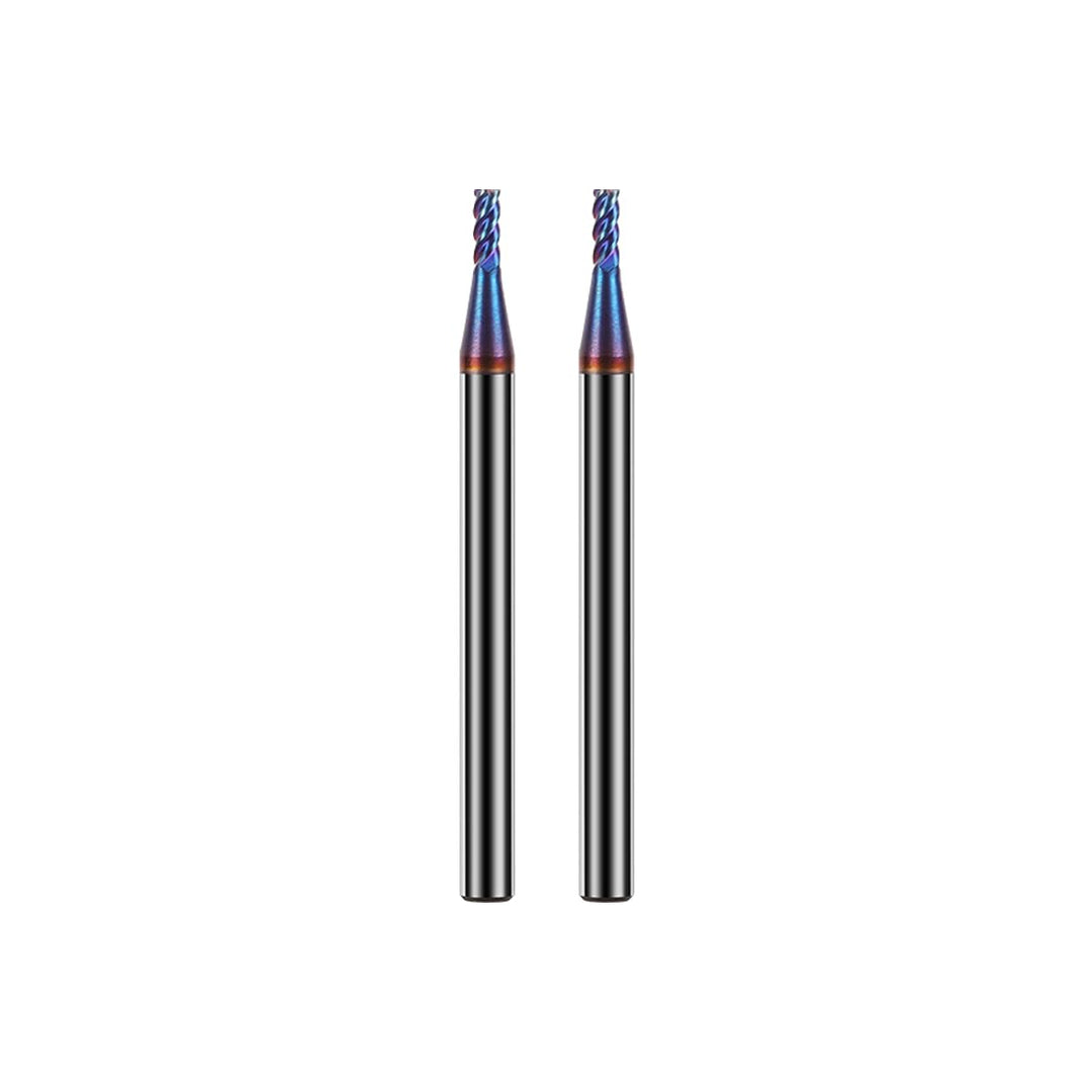 Hartmetall Schaftfräser 2.0 * 50mm*2, 4 Schneiden, NACO4 Beschichtet HRC65, VHM Fräser, CNC Fräser f