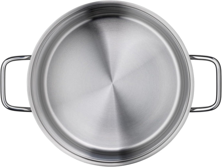 Silit Extra Cook, Kochtopf 24 cm mit Glasdeckel, Innenskalierung, breiter Schüttrand, hochwertiger s