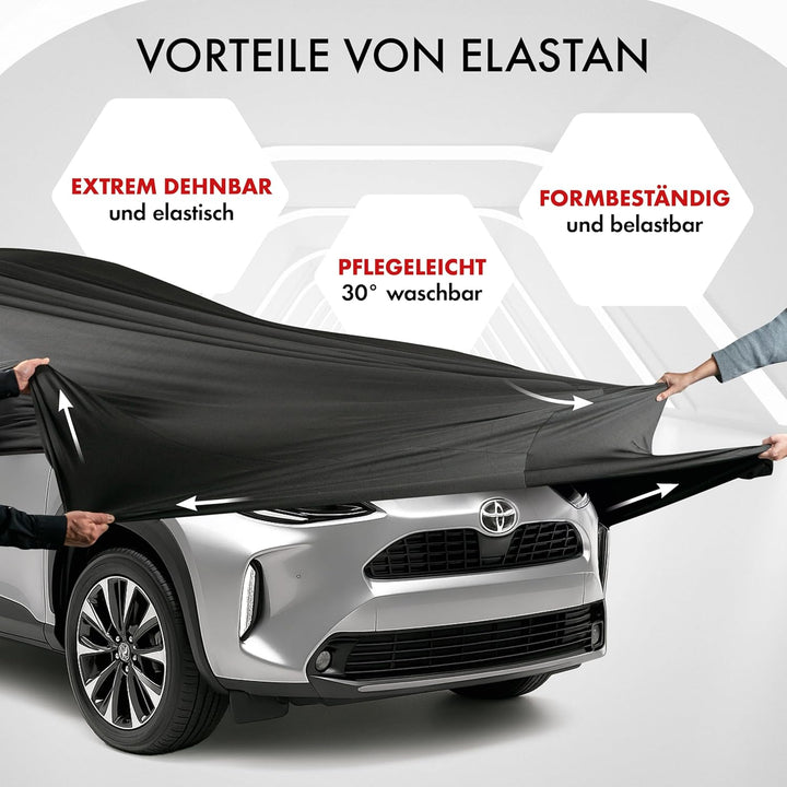 WALSER Premium Abdeckung Auto Indoor Stretch Plus Qualitätssieger Sehr Gut* Autoabdeckung Winter Aut