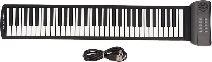 Roll Up Piano, 61 Tasten Tragbares Elektronisches Keyboard Faltbares Bluetooth MIDI Keyboard Piano f