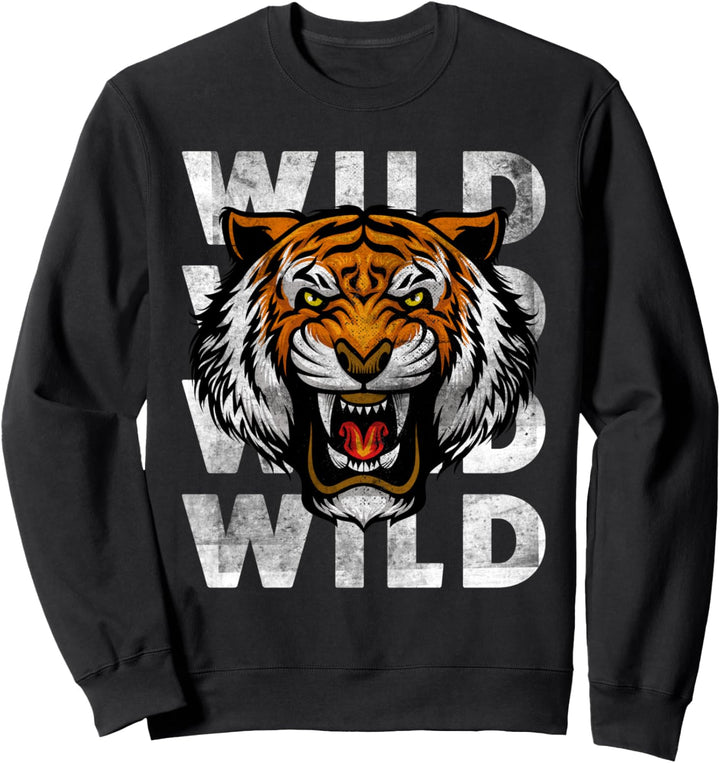 Cool Wild Wild Tiger Novelty Graphic Tees & Cool Designs Sweatshirt