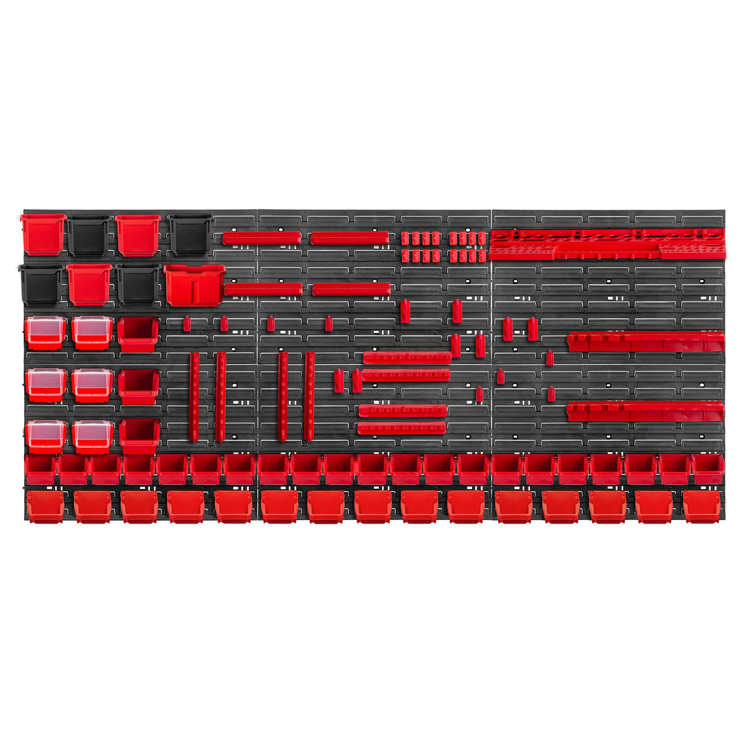 KADAX Werkzeugwandregal Gross, 174x78cm Lagersystem aus robustem Kunststoff, UV-Resistentes Modul-Sy