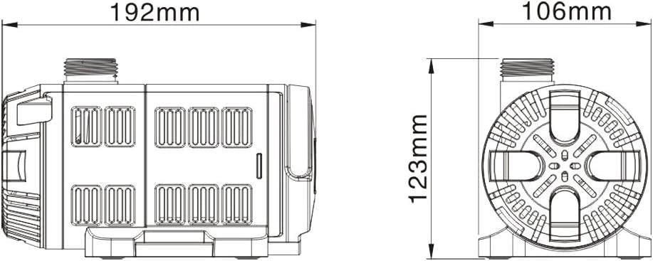 SunSun CET-8000 stufenlos regelbare SuperECO Teichpumpe von 500 bis 8000l/h bei nur 80W