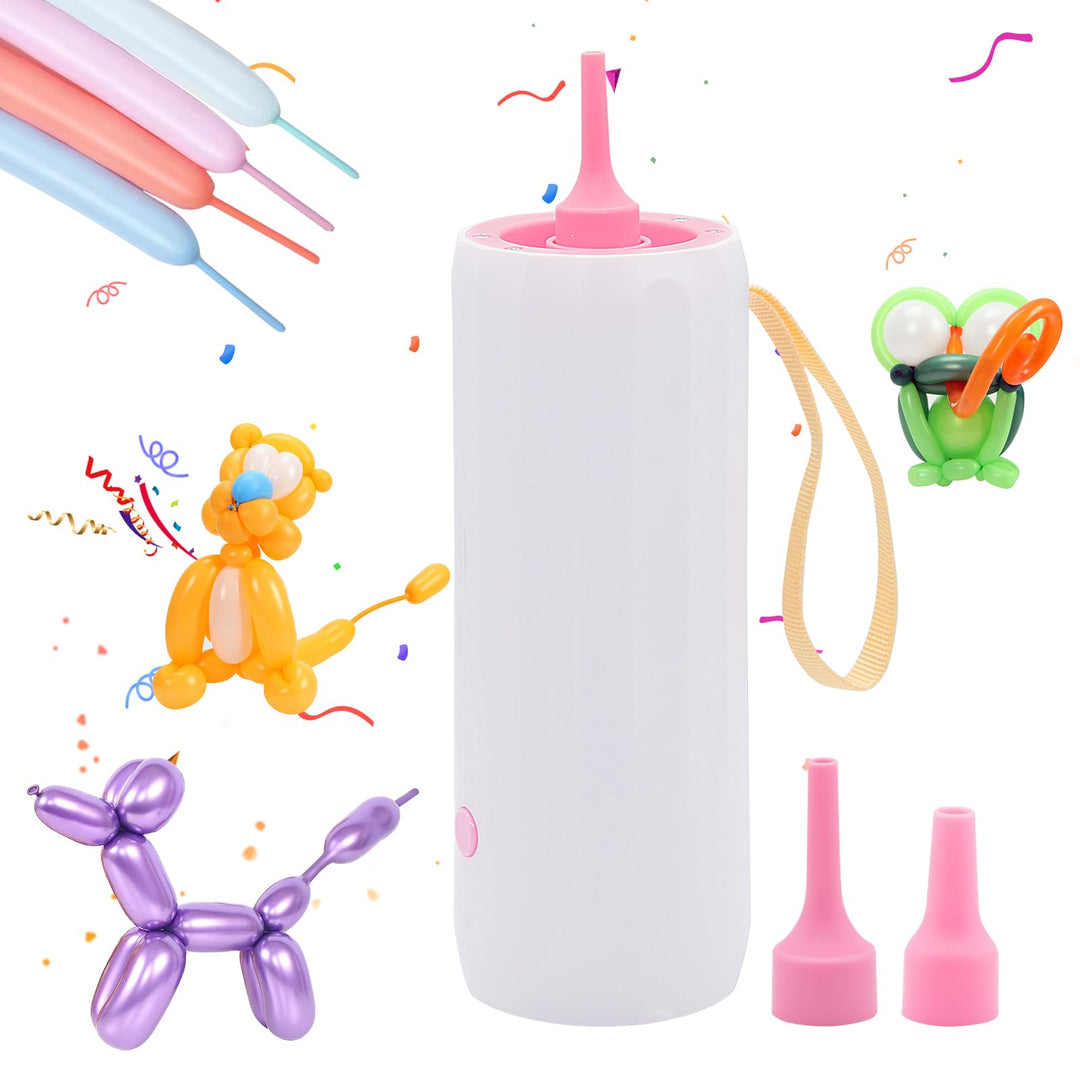 OBEST Aufgerüstete Elektrische Luftballonpumpe Rosa, Rosa