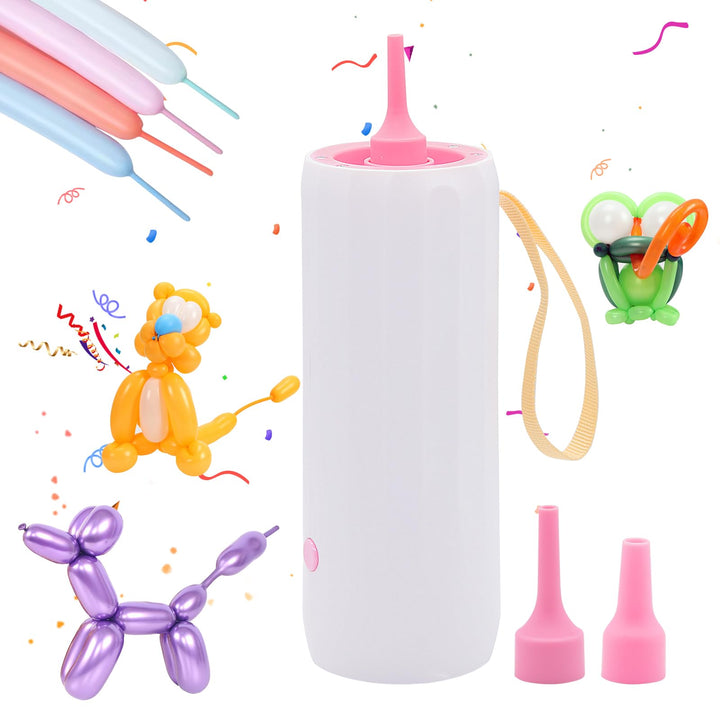 OBEST Aufgerüstete Elektrische Luftballonpumpe Rosa, Rosa
