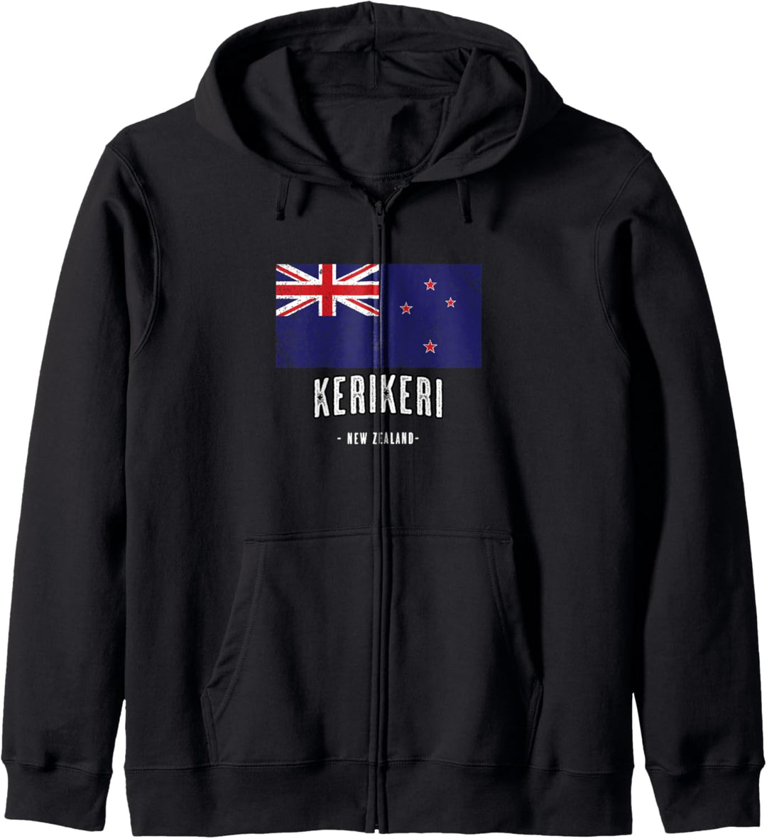 Stadt von Kerikeri - Neuseeland | NZ Flagge - New Zealand - Kapuzenjacke