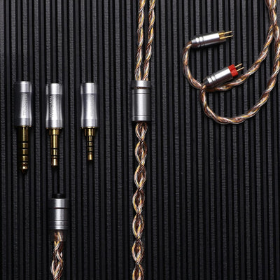 LINSOUL Tripowin Petrichor 4 Core 26AWG OCC Cooper+OCC Silver-Plated +OCC Gold-Plated Upgraded HiFi