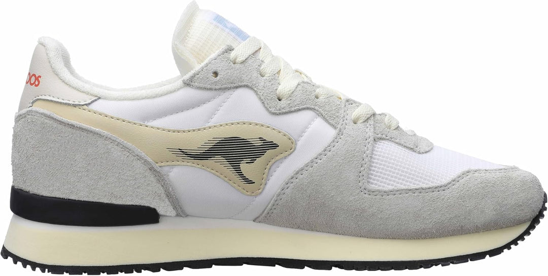 KangaROOS Unisex Aussie Mono Sneaker 38 EU Cream White, 38 EU Cream White