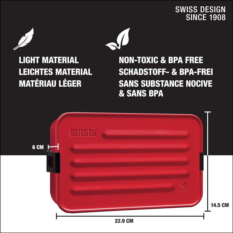 SIGG - Alu Lunchbox Plus - Brotdose Mit Unterteilung - Preisgekrönt - Spülmaschinenfest & Mikrowelle