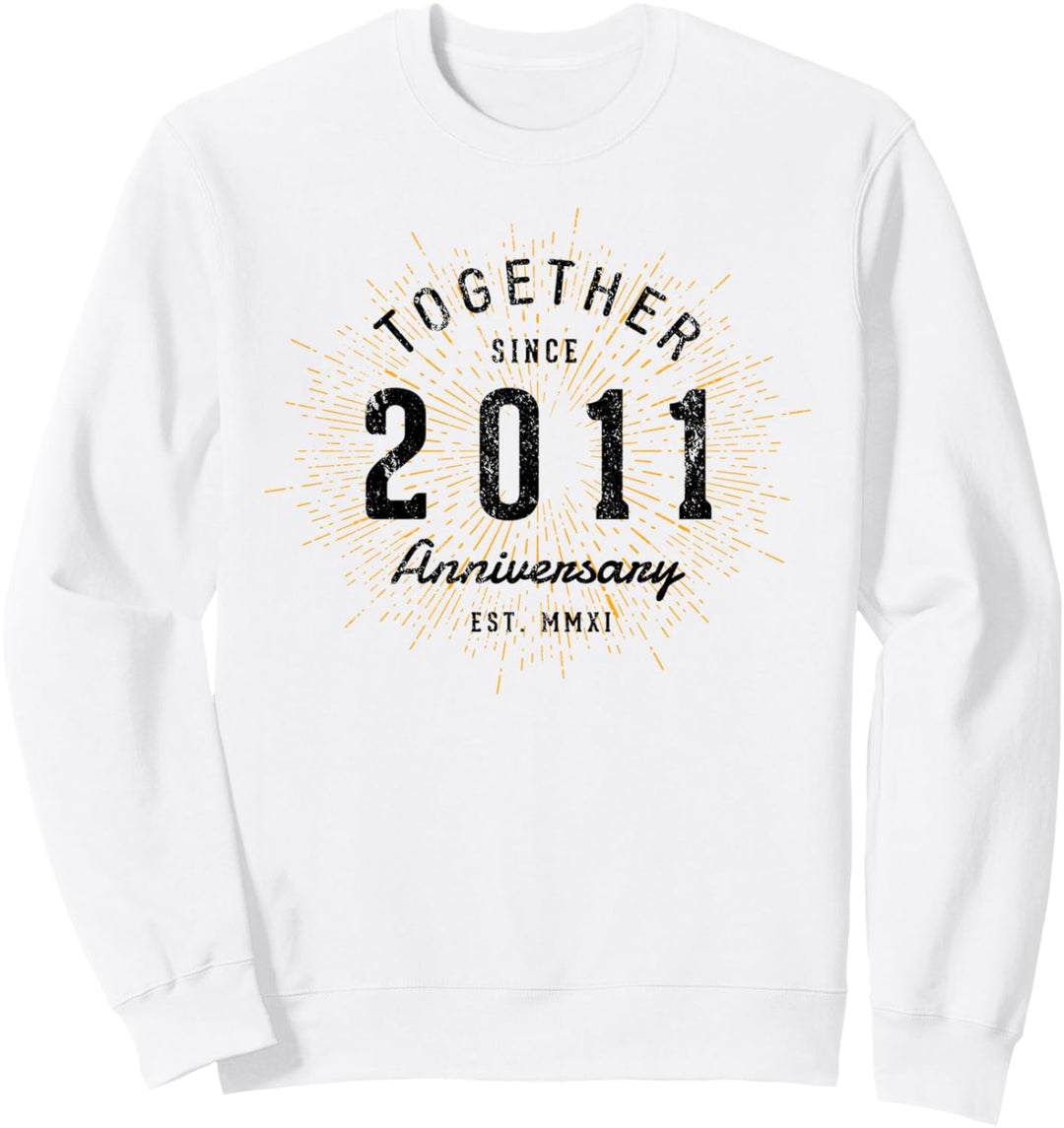 Zusammen seit 2011 Jahrestag Sweatshirt