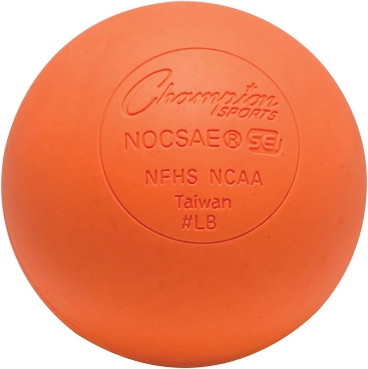 Champion Sports LBO2SET Offizielle Lacrosse-Bälle, 2 Stück. Orange, Orange