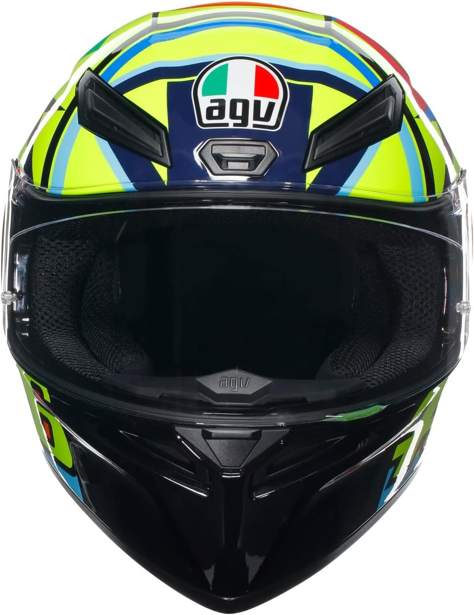 AGV K1 S Soleluna 2017 Integralhelm (gelb/blau/rot) XL (61), XL (61)