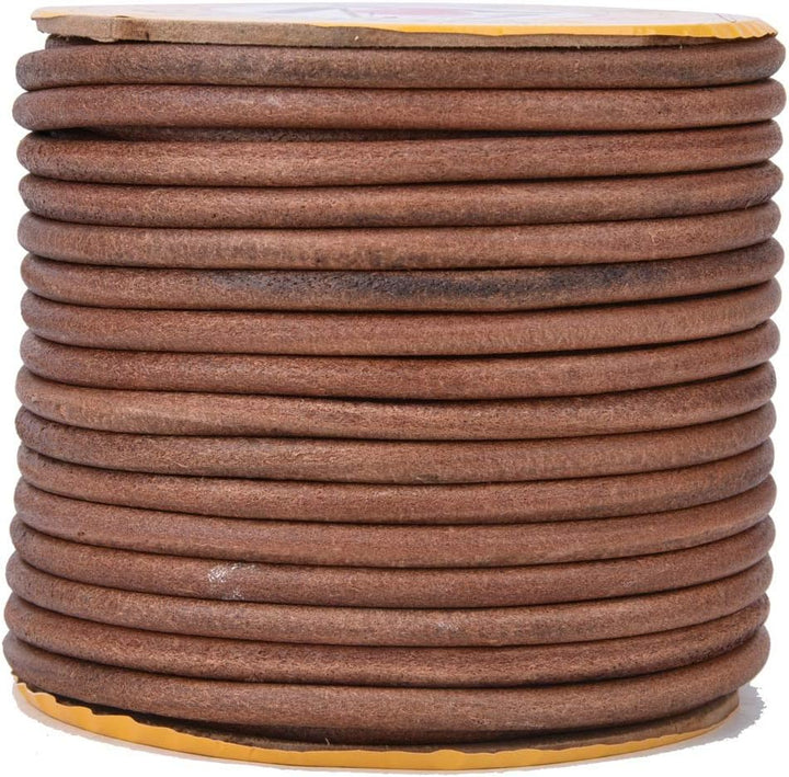 Nähmaschinen Gürtel 20m Ø 6mm Runde Nähmaschine Riemen mit Eimer, Universelle Rindsleder Lederschnur