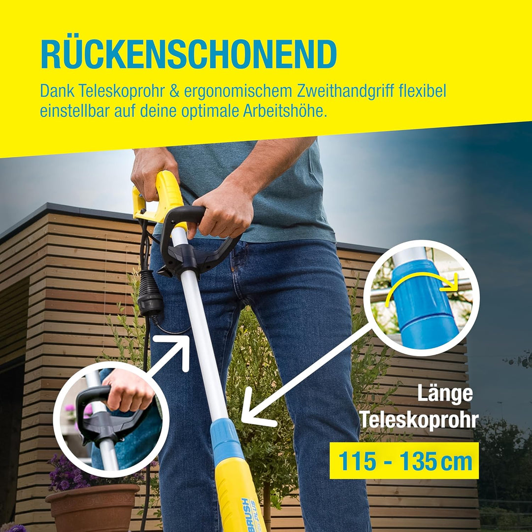 GLORIA MultiBrush speedcontrol - Multifunktionale Elektro-Bürste | Unkrautentferner | Nutzbar als St
