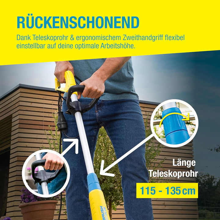 GLORIA MultiBrush speedcontrol - Multifunktionale Elektro-Bürste | Unkrautentferner | Nutzbar als St