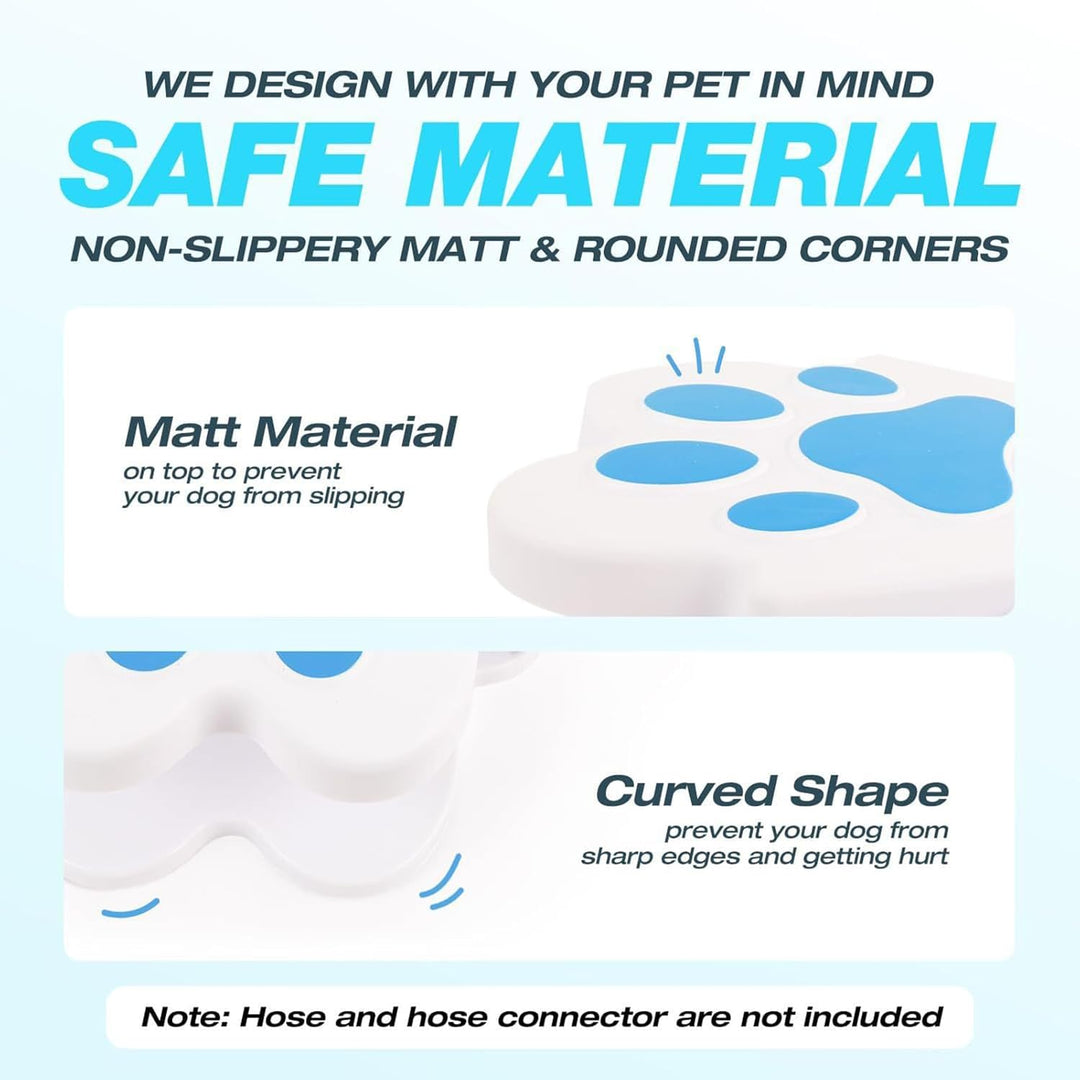 Wasserbrunnen für Hunde – Wasserspiel Welpen für den Garten | aktiviert Behälter für Garten Hof