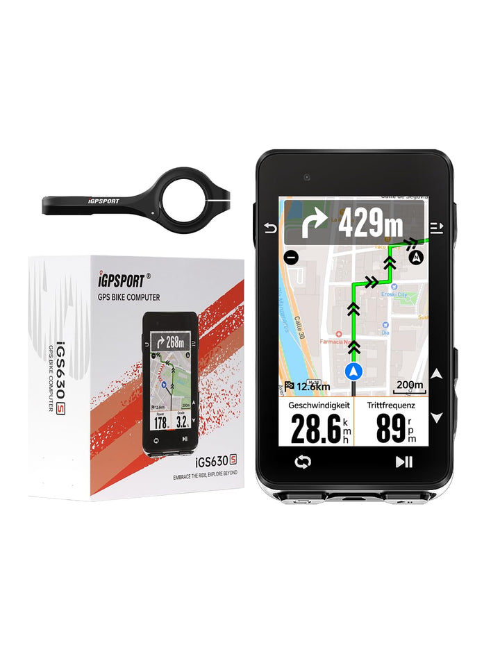 iGPSPORT iGS630S Fahrradcomputer GPS, 2.8'' Bildschirm mit Map Navigation Segment Climb Funktion Wir