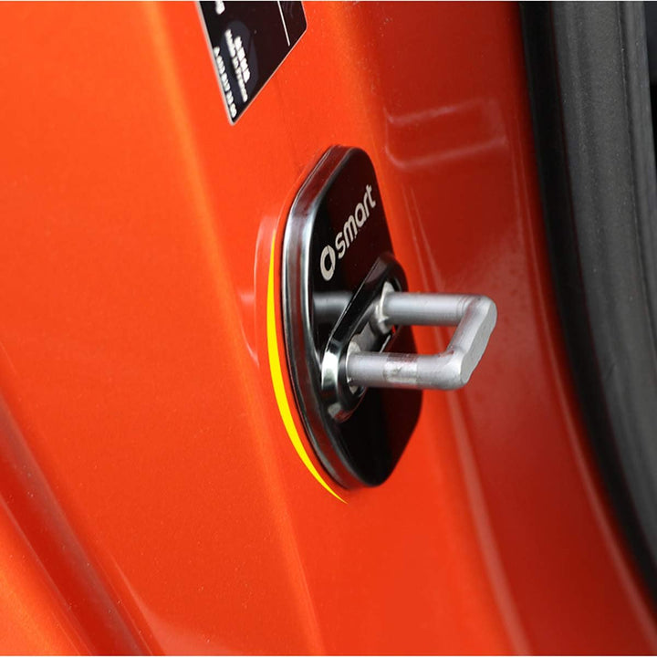 SHIFENG Edelstahl-Autotürverriegelungsabdeckung für Smart 453 Fortwo Forfour 2015–2019 Zubehör, 2er-