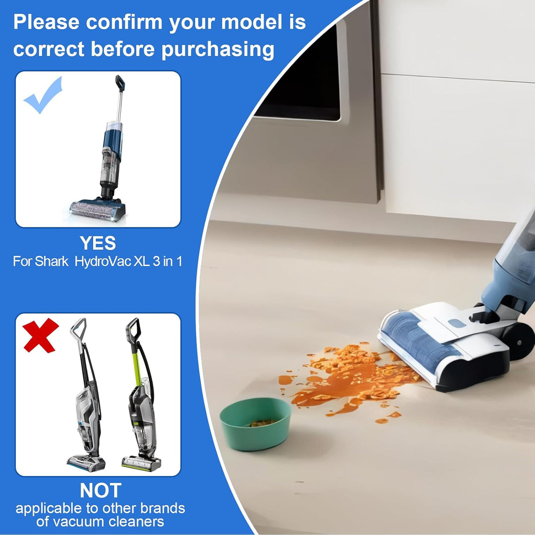 Zubehörset für Shark WDB1F2 für HydroVac XL 3-in-1 Staubsauger Ersatzteile (1 Walzenbürste + 2 Filte