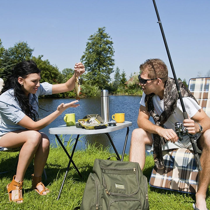 Patio Campingtisch klappbar 70 x 53 cm Stahlgestell
