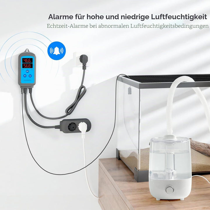 Inkbird IHC-200 Feuchtigkeitsregler 220V Play und Plug Hygrostat,Luftbefeuchter Luftentfeuchter für