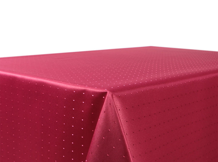 BEAUTEX Tischdecke Damast Punkte - Bügelfreies Tischtuch - Fleckabweisende, Pflegeleichte Tischwäsch
