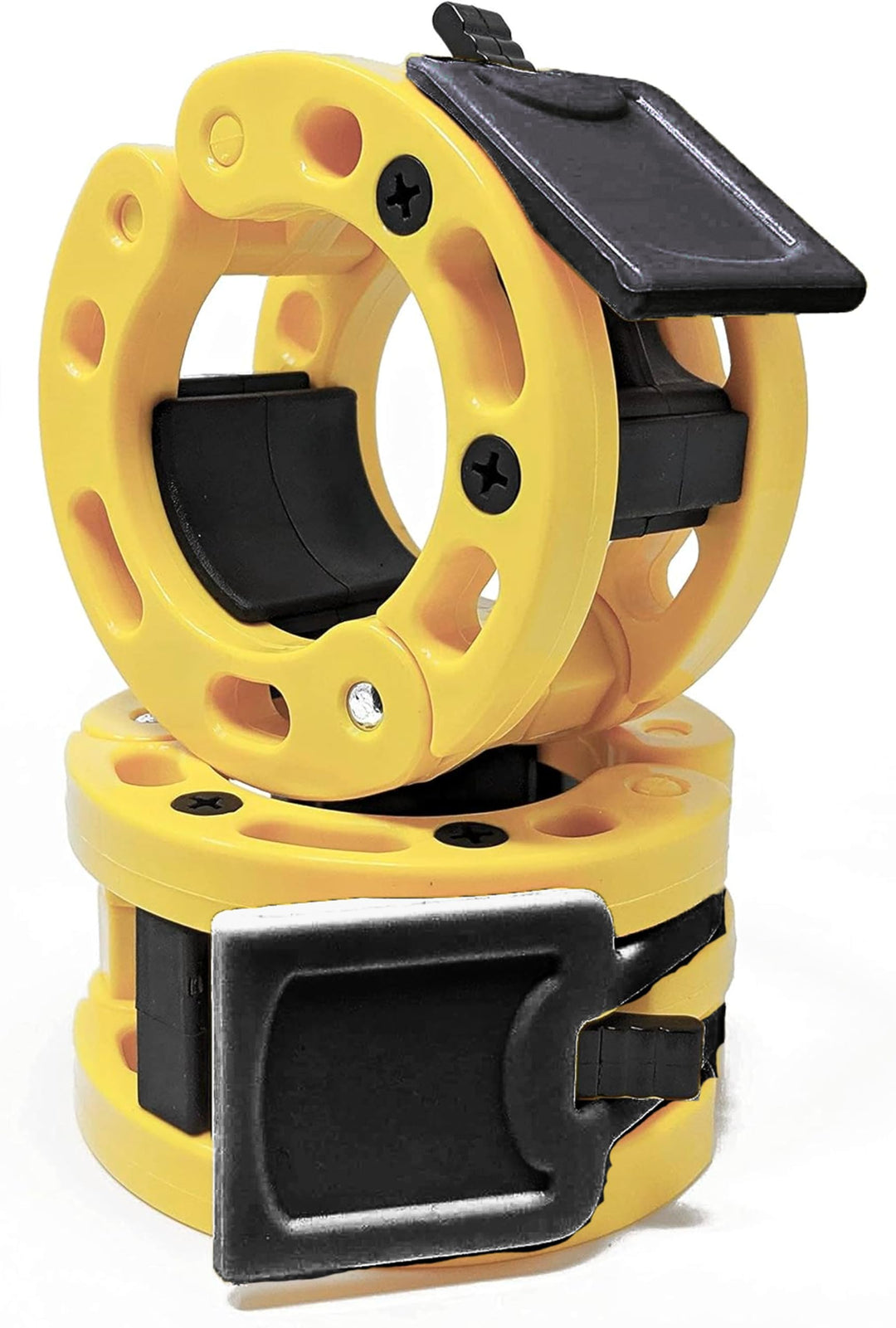Clout Fitness Olympische Langhantel-Klemmen, Halsbänder, Schnellspanner, Gewichtsclips für 5,1 cm La