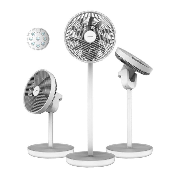 Cecotec Batterie-Ventilator EnergySilence 2600 Sunflower Portable. 3 in 1, 22 W, BLDC-Motor, Durchme